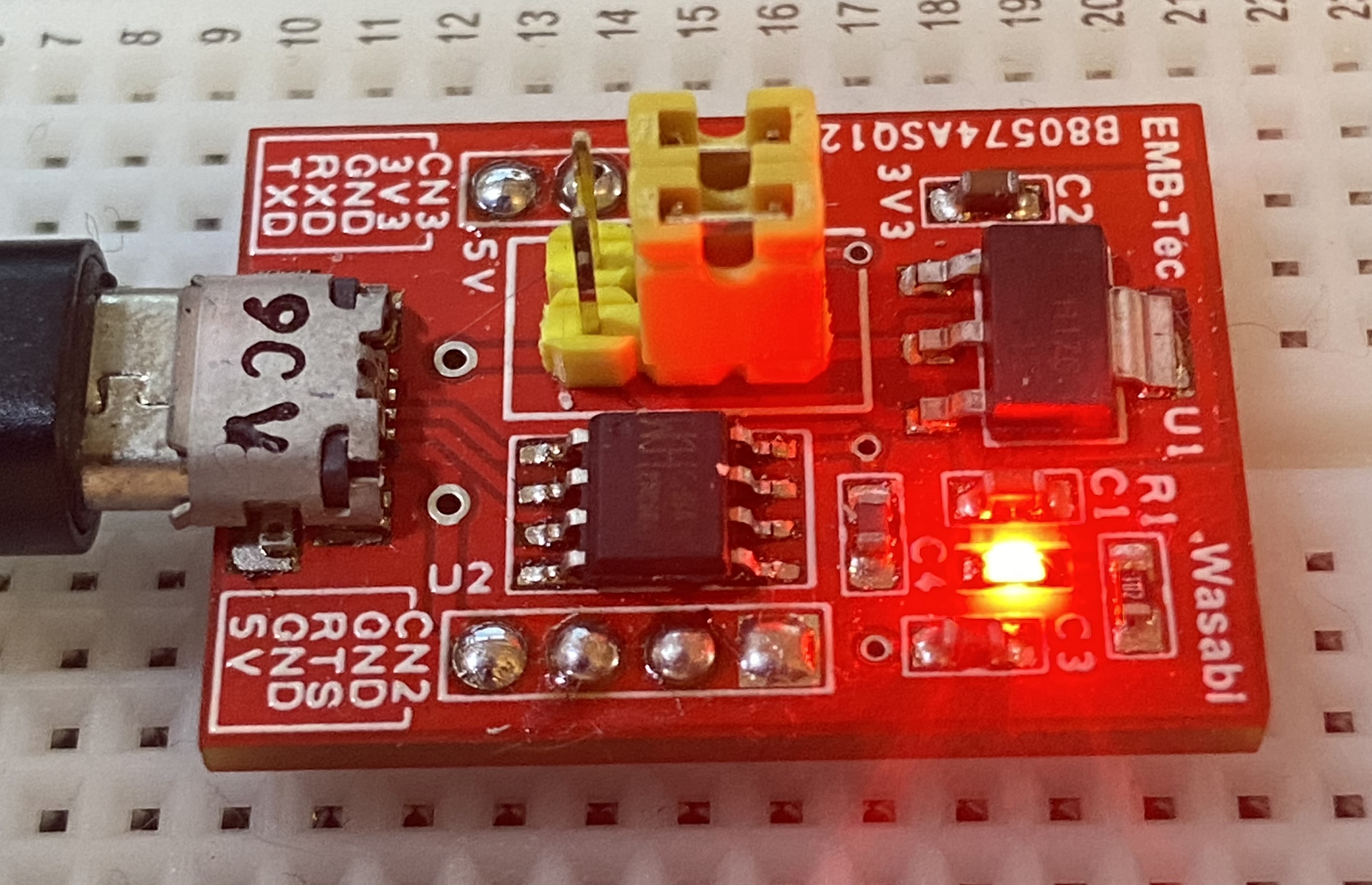 USB-UART変換付き電源ボード